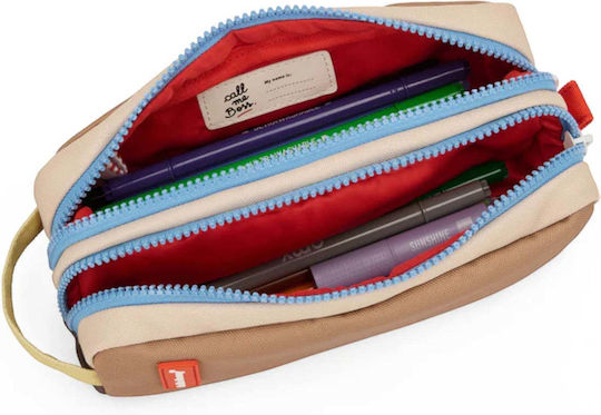 Hello Hossy Pencil Case Brown