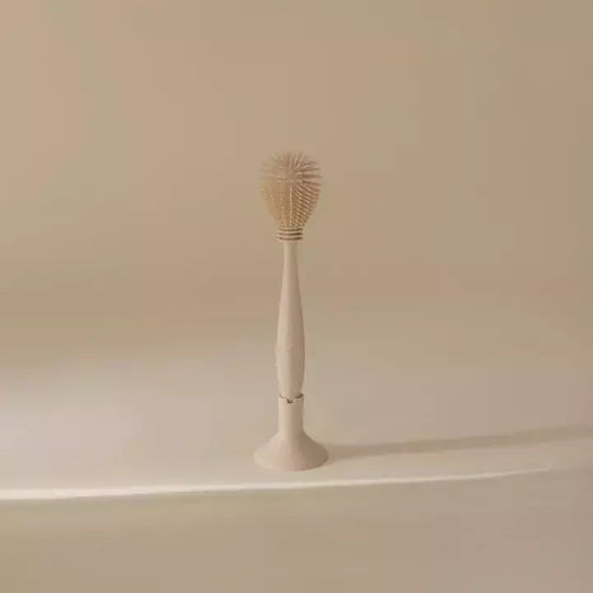 Mushie Reinigungsbürste für Babyflaschen Beige 1Stück