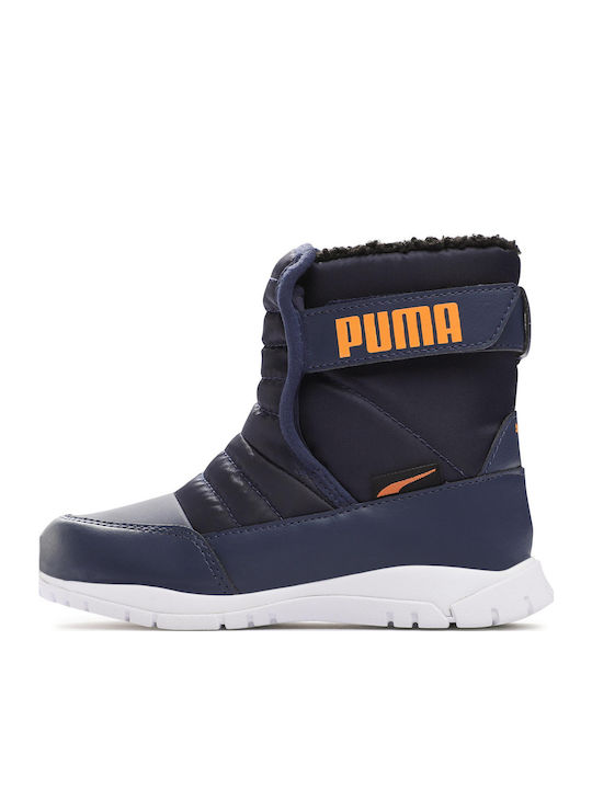 Nieve Wtr Kinder-Schneestiefeletten mit Klettverschluss Blau