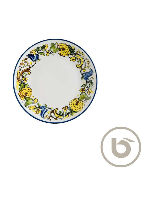 Bonna Plate Shallow made of Porcelain Multicolour with Diameter 21cm 12pcs