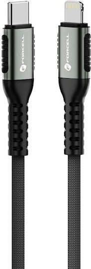 Forcell USB-C to Lightning Cable 27W Μαύρο 0.5m