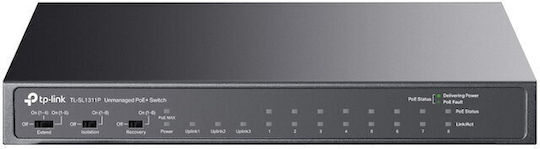 TP-LINK TL-SL1311P Unmanaged L2 PoE+ Switch with 8 Ethernet Ports and 1 SFP Port