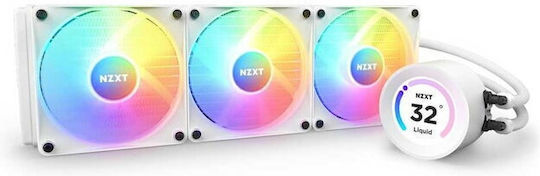 NZXT Kraken Elite 360 RGB Υδρόψυξη AIO CPU με 3 Ανεμιστήρες 120mm Λευκή