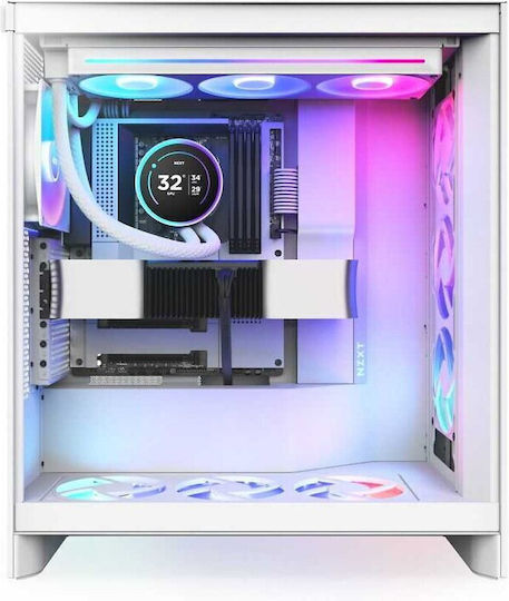 NZXT Kraken Elite 360 RGB Υδρόψυξη AIO CPU με 3 Ανεμιστήρες 120mm Λευκή