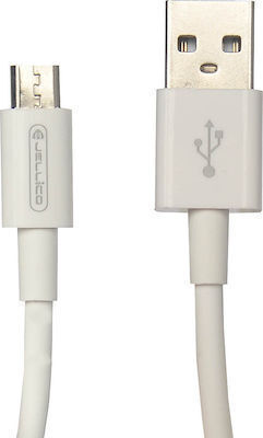 Jellico Charging Data 1m Regular USB 2.0 to micro USB Cable White