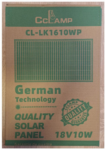 CL-LK1610WP Monokristallin Solarmodul 10W 12V 232x347x15mm