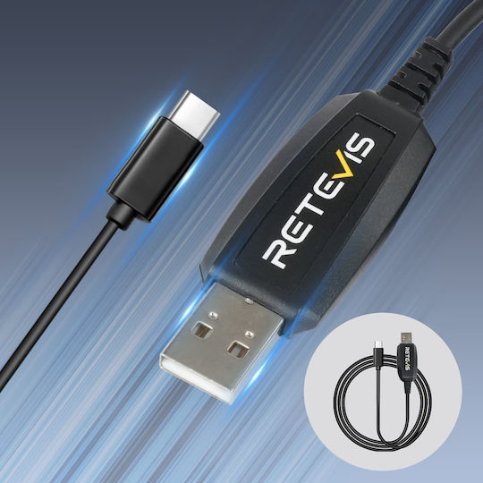 Καλώδιο Retevis Usb Pc48 Προγραμματισμό Πομποδεκτών Rb648p