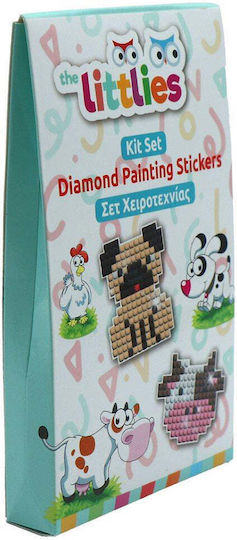 Littlies Craft Set Diamond Painting Stickers 3 Designs 1 Piece