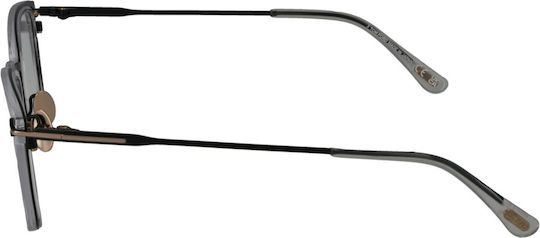 Tom Ford Optical Frame Ft5694-b 001 52 Titanium & Blue Filter