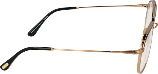 Tom Ford Optical Frame Ft5693-b 030 57 Titanium and Blue Filter