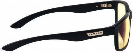 Gunnar Enigma Onyx Gaming Glasses Adjustable Silicone Nose Pads Chrome Frames