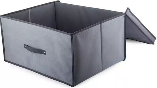 Verk Group Fabric Storage Box for Clothes Shoes in Grey Color 60x45x30cm