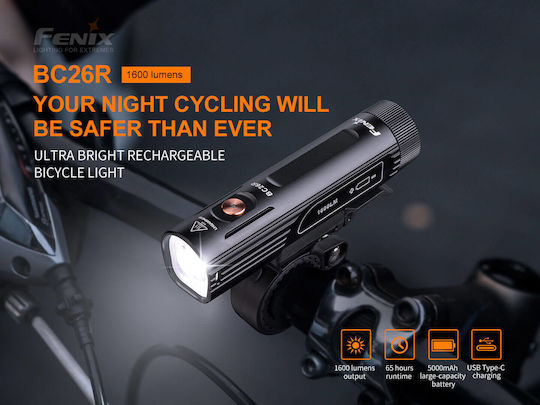Fenix BC26R Επαναφορτιζόμενο Εμπρόσθιο Φως Ποδηλάτου