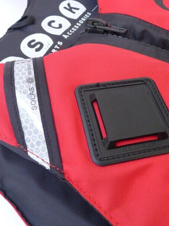 SCK Adults Life Jacket for Water Sports Red