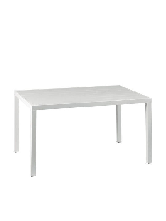 Tisch Stabil White 134x84x72cm