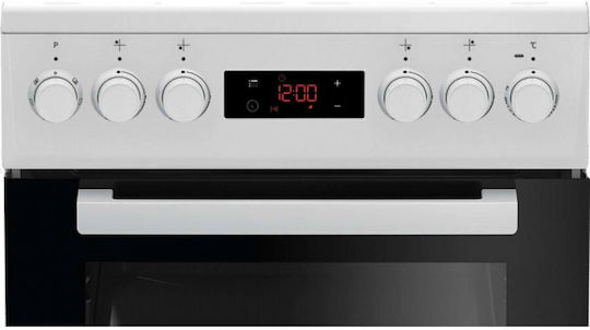 Beko Κουζίνα Φυσικού Αερίου & Ρεύματος 55lt με Εστίες Φυσικού Αερίου Π50εκ. Λευκή