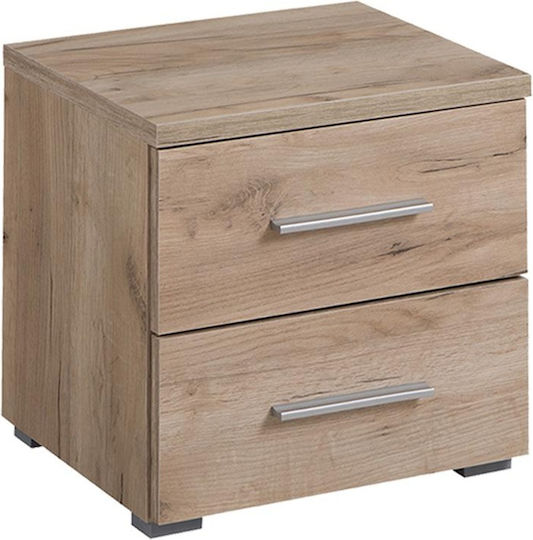 Комод Uni No2F Дървен Сив дъб 44.5x33.5x43см