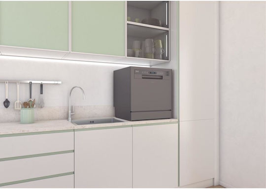 Candy Freestanding Dishwasher with Wi-Fi for 8 Place Settings W55xH59.5cm Gray