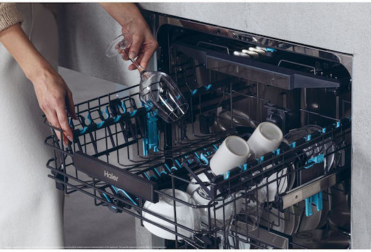 Haier Freestanding Dishwasher with Wi-Fi for 14 Place Settings W60xH85cm White