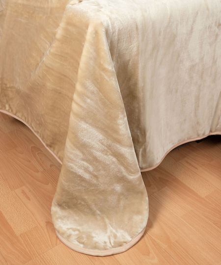 Silk Fashion Υπέρδιπλη 220x240εκ. Μπεζ