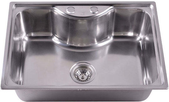 Inter Ceramic ICK6545 Drop-In Inox Μ65xΠ45cm Silber