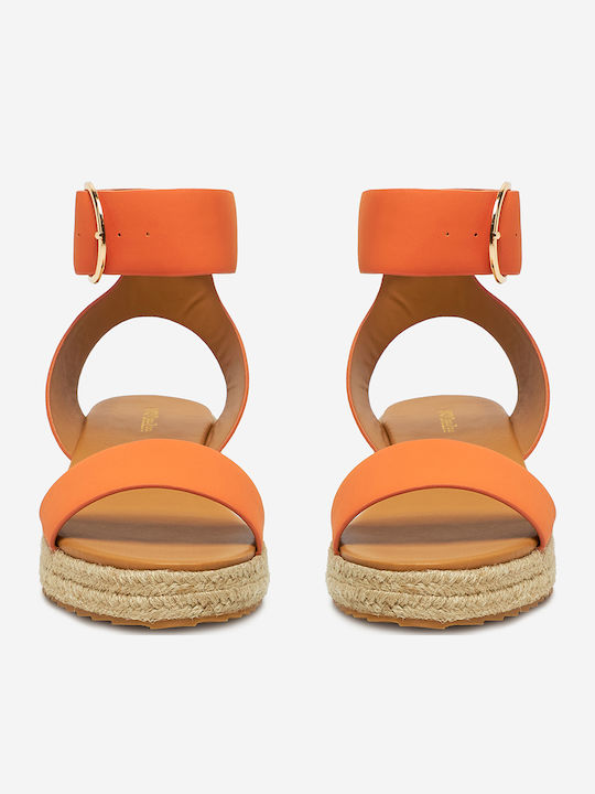 Damen Espadrilles in Orange Farbe