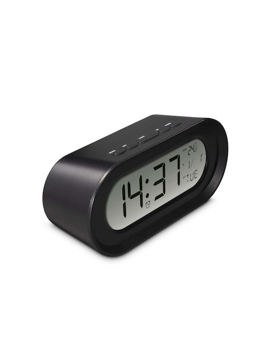 HAMA HAMA Tabletop Digital Clock LCD with Alarm Clock and Radio Black 00222204