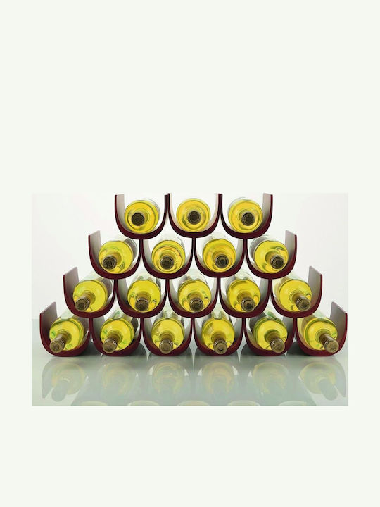 Alessi Noah GIA13 Tischplatte Flaschenhalter Kunststoff für 6 Flaschen Weiß 34.5x15.5x27εκ.