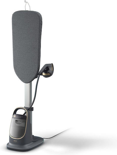 Philips All-in-One 8500 Series Ατμοκαθαριστής Ρούχων Δαπέδου 2200W με Δοχείο 1.2lt Γκρι
