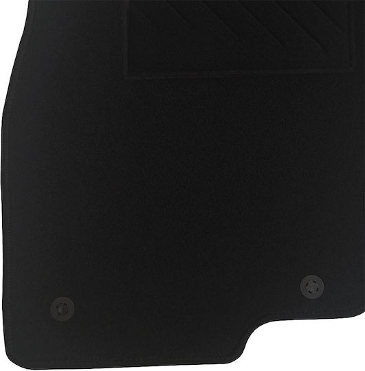 Set of Front and Rear Mats 5pcs for Fiat Punto Evo 2009 Black