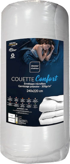Douceur d'Intérieur Пухено Куинсайз 220x240бр Бял