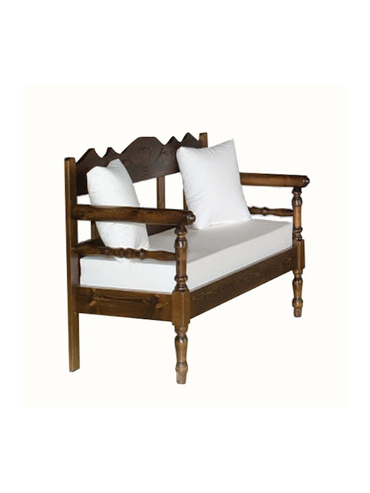 Aegean Living Room Furniture Set 3-Seater & 2-Seater & Armchair Brown