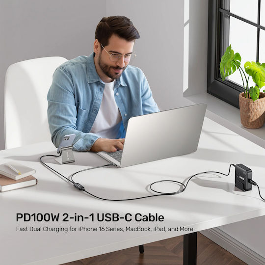 USB 2.0 Kabel USB-C Männlich - USB-C 100W 3m