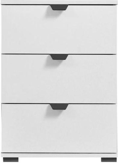 Nachttisch Duero 3F White pit 45x40x63cm