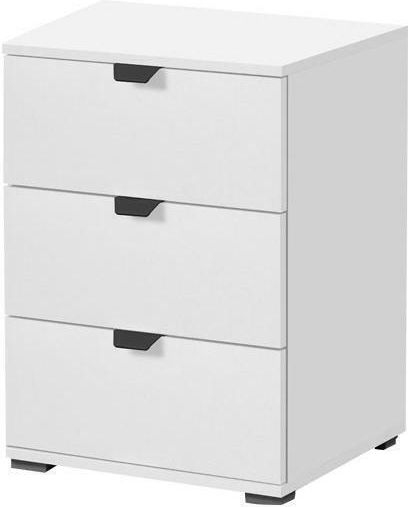 Nachttisch Duero 3F White pit 45x40x63cm
