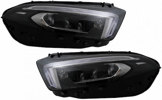 Μπροστινά Φανάρια Set Mercedes-benz A-class W177 V177 2018-2022 Αλογόνου Upgrade Full Led Drl Μοτέρ