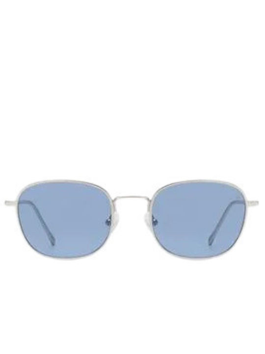 A.Kjaerbede Unisex Sunglasses with Silver Metal Frame and Silver Mirror Lens KL2505-003