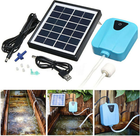 Epigasos Aquarium Air Pump Photovoltaic 2l/min 2* 1800mah