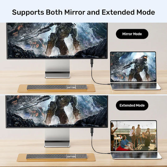 Unitek Μετατροπέας USB-C female σε HDMI male 1τμχ V1187ABK01