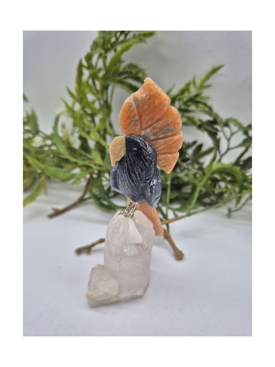 Handmade Decorative Parrot With Natural Semi-Precious Stones