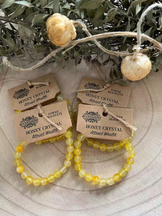 Βραχιόλι Λίθους Honey Crystal Attract Wealth Bracelet 8mm
