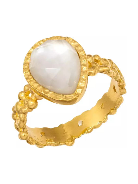 Women's Gold Plated Silver Ring