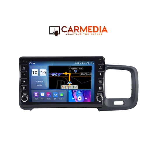 Carmedia Car Audio System for Volvo S60 2010-2018 (Bluetooth/USB/WiFi/GPS/Apple-Carplay/Android-Auto) with Touch Screen 9"