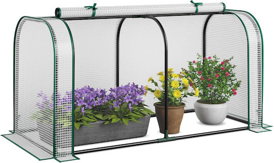 Costway GT4291WH Greenhouse with Metal Frame 1.18x0.55x0.6m