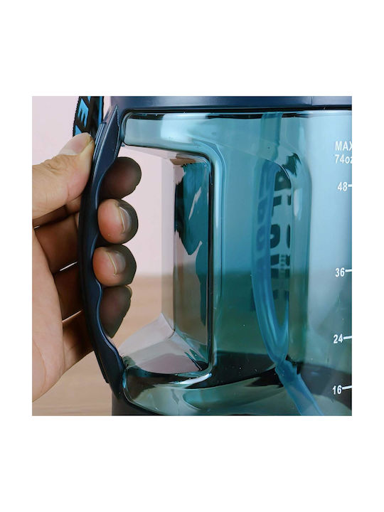 Uncle George Wasserflasche Kunststoff 2200ml Hellblau