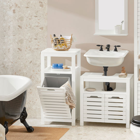SoBuy Bathroom Cabinet L42xW30xH90cm White