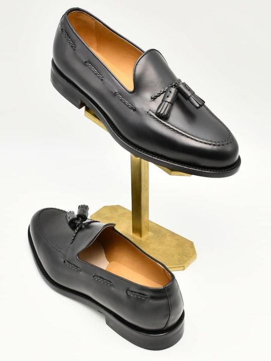 Δερμάτινα Ανδρικά Loafers σε Μαύρο Χρώμα