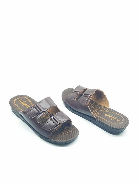 Herrensandalen in Braun Farbe