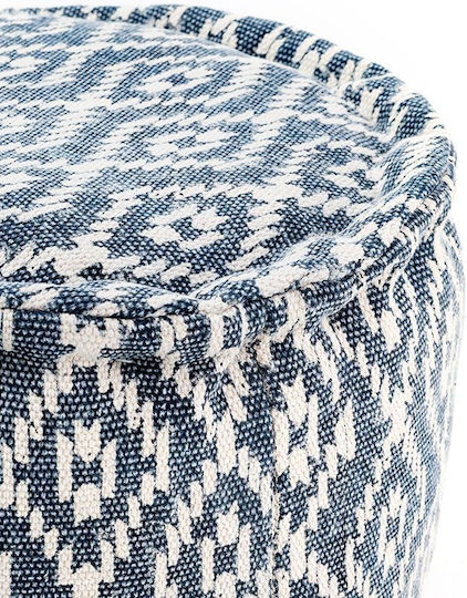 Bean Bag Stool Waterproof Cotton Blue 50x50x30cm