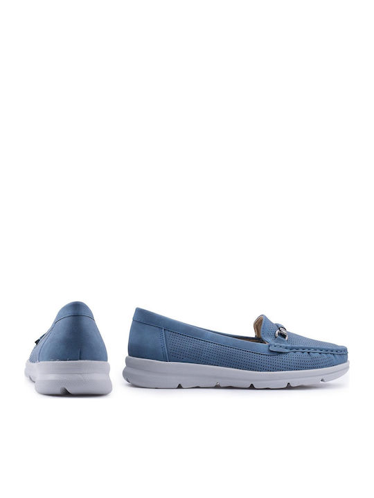 Γυναικεία Loafers σε Γαλάζιο Χρώμα